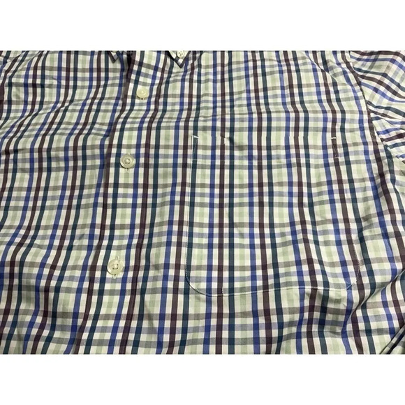 Duluth Trading Shirt Men’s XL Tall Wrinkle Fighter Long Sleeve Multicolor Plaid - Picture 2 of 7